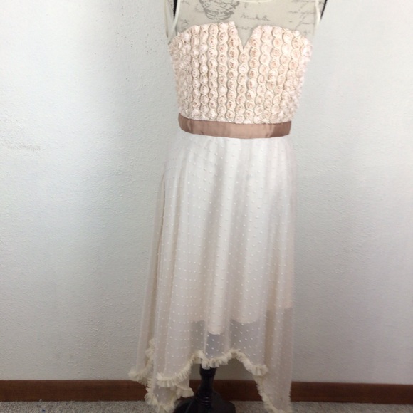 Rye Dresses Rye Antro Cream Shabby Chic Dress Wlace Sheer Poshmark